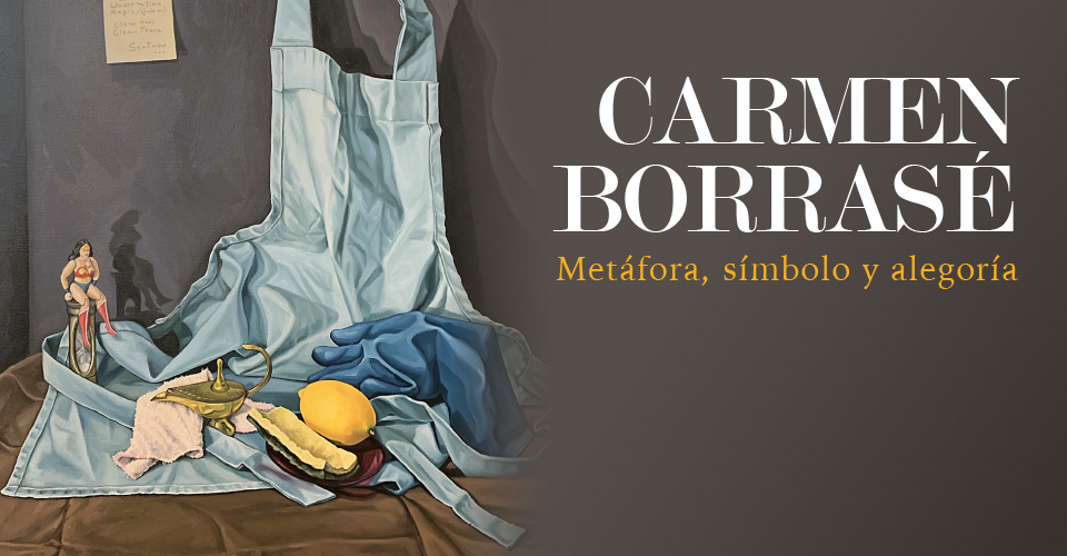 Imagen gráfica exposición Carmen Borrasé: Metáfora, símbolo y alegoría