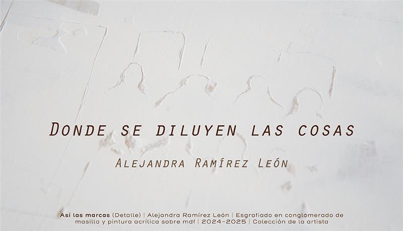 Imagen grafica exposición DONDE SE DILUYEN LAS COSAS