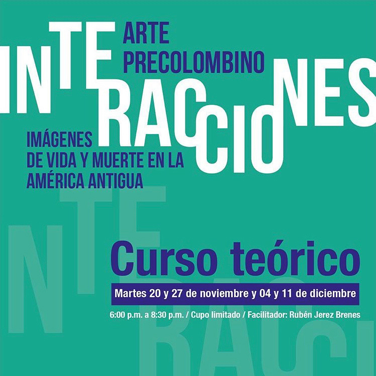 Identidad gráfica de: Interacciones. Curso teórico. Arte Precolombino