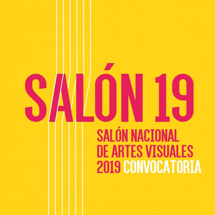 Identidad gráfica de la con Convocatoria del Salón nacional de artes visuales 2019