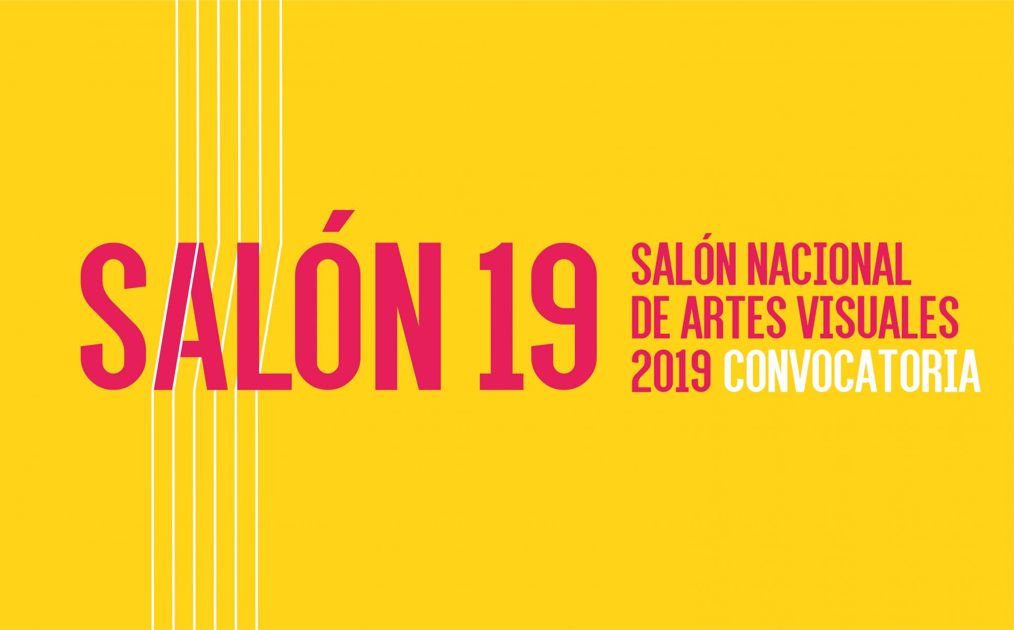 Identidad gráfica de la con Convocatoria del Salón nacional de artes visuales 2019